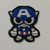 2 1/4 inches tall, a new Marvel Captain America "Chibi" embroidered patch. Sew or iron on. New.

Please note we will always combine shipping on like items.  Any additional patch or pin will ship for 50 cent per item.  Any additional payment will be reimbursed to your Paypal account.  Thank You