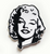 3.75 inches wide, a new Marilyn Monroe "Portrait" embroidered jacket patch. Sew on or iron.

Please note we will always combine shipping on like items.  Any additional patch or pin will ship for 50 cent per item.  Any additional payment will be reimbursed to your Paypal account.  Thank You.