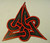 3 inches tall, a new Celtic Knot embroidered shoulder patch. Sew on or iron on. 

Please note we will always combine shipping on like items.  Any additional patch or pin will ship for 50 cent per item.  Any additional payment will be reimbursed to your Paypal account.  Thank You.
