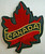 3.5 inches tall, a new Canada "Maple Leaf" Banner  embroidered shoulder patch. Sew on or iron on. New. 

Please note we will always combine shipping on like items.  Any additional patch or pin will ship for 50 cent per item.  Any additional payment will be reimbursed to your Paypal account.  Thank You.