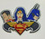 5 inches wide, a new DC Comics "The Holy Trinity" Wonder Woman, Batman and Superman embroidered patch. Sew on or iron on. New.

Please note we will always combine shipping on like items.  Any additional patch or pin will ship for 50 cent per item.  Any additional payment will be reimbursed to your Paypal account.  Thank You.