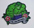2 3/4" x 3 1/4" wide, a new Marvel Comics The Incredible Hulk embroidered patch. New.
 
Please note we will always combine shipping on like items.  Any additional patch or pin will ship for 50 cent per item.  Any additional payment will be reimbursed to your Paypal account.  Thank You.