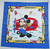 22 inches square,  a new Walt Disney "Mickey Mouse, Pilot" Bandana or Handkerchief 
50% Polyester / 50% Cotton - Light weight, ultra-soft feel.  The bandanas are in like new condition. 

Please note we will always combine shipping on like items.  Any additional patch or pin will ship for 50 cent per item.  Any additional payment will be reimbursed to your Paypal account.  Thank You.
