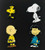 1 to 1.25 inches tall,  4 new Peanuts lapel pins. Charlie Brown, Snoopy, Woodstock & Lucy are featured on this set.  We are
breaking up one set and selling the 4 items individually.  Customer will choose from a complete set of the individual characters. 
Each pin includes a single post.  Sew or iron on. New. 

Please note we will always combine shipping on like items.  Any additional patch or pin will ship for 69 cent per item.  Any additional payment will be reimbursed to your Paypal account.  Thank You.