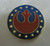 1.25 inch wide, a new Star Wars Rebel Forces Logo enamel pins with clutch back.  New.

Please note we will always combine shipping on like items.  Any additional patch or pin will ship for 50 cent per item.  Any additional payment will be reimbursed to your Paypal account.  Thank You.