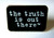 1 inches wide, A new The X-File "The truth is out there." Enamel Pin  with a single post and a clutch back.

Please note we will always combine shipping on like items.  Any additional patch or pin will ship for 50 cent per item.  Any additional payment will be reimbursed to your Paypal account.  Thank You.