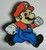 1 1/8 inches tall.  A new Super Mario "Running" enamel pins with clutch back. New.

Please note we will always combine shipping on like items.  Any additional patch or pin will ship for 50 cent per item.  Any additional payment will be reimbursed to your Paypal account.  Thank You.