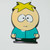 1. 1/2 inches tall, A new South Park TV Series "Butters' Stotch "Standing" Metal Enamel Pin with clutch back.  
Good luck. 

Please note we will always combine shipping on like items.  Any additional patch or pin will ship for 50 cent per item.  Any additional payment will be reimbursed to your Paypal account.  Thank You.