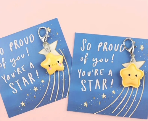 Motivational Messages Card Charms