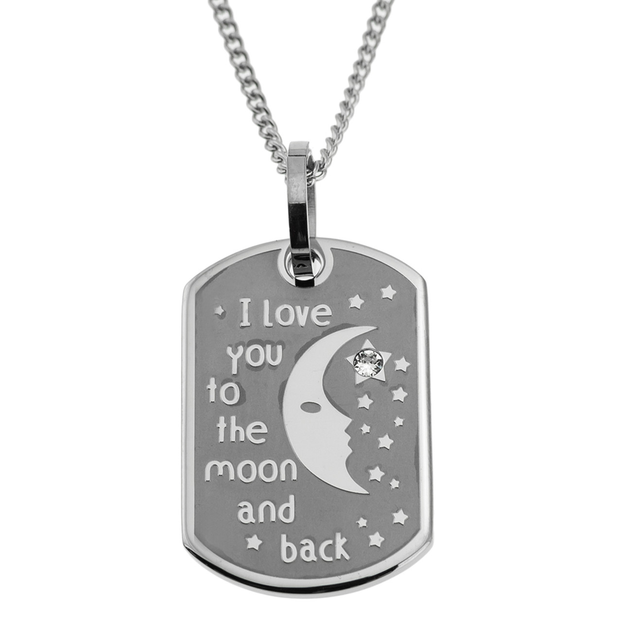 I Love You To The Moon And Back - Genuine Moon Meteorite Necklace – The  Interstellar Seller