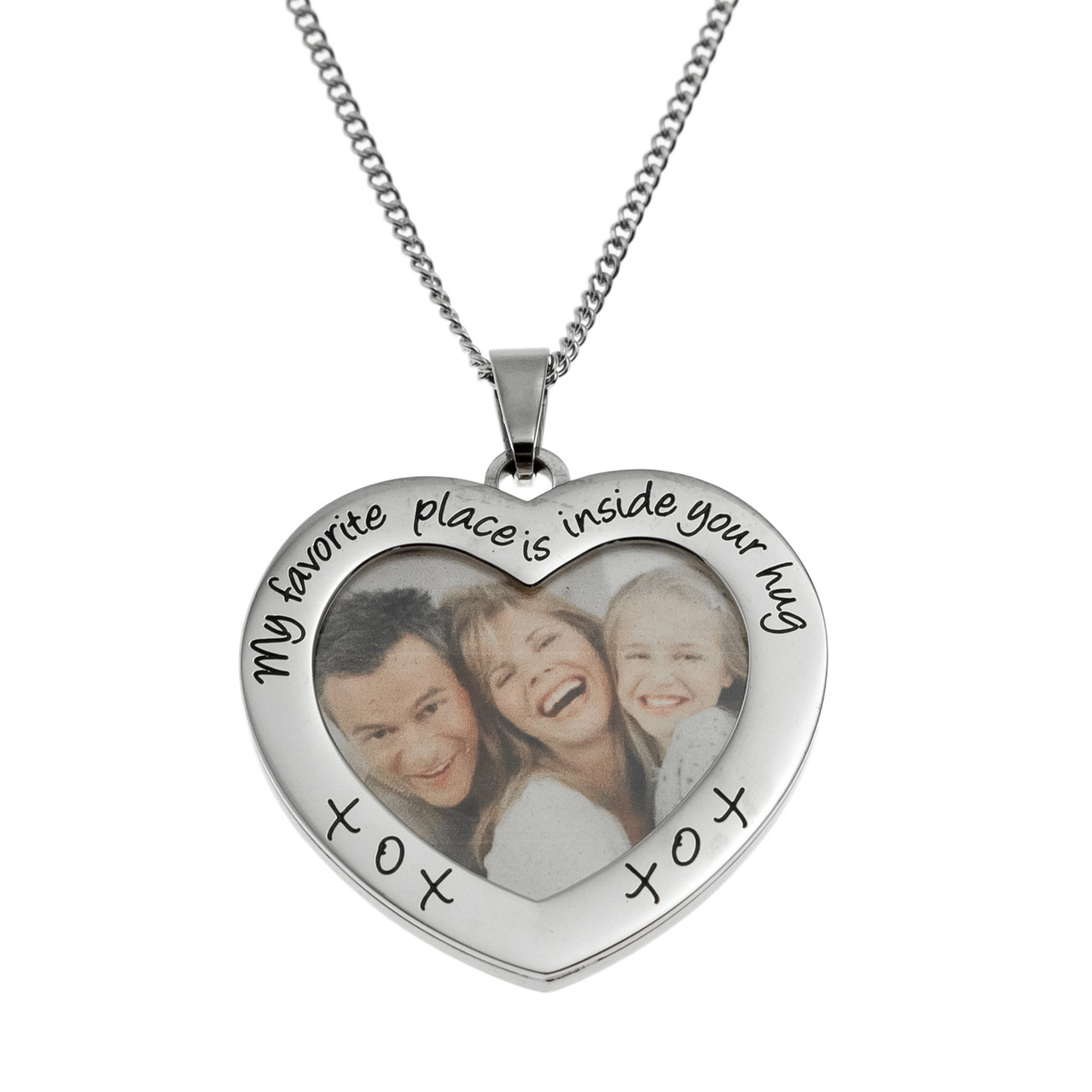 Personalized 3D Photo Crystal Necklace | Customized 3D Pendant with  Engraved Picture