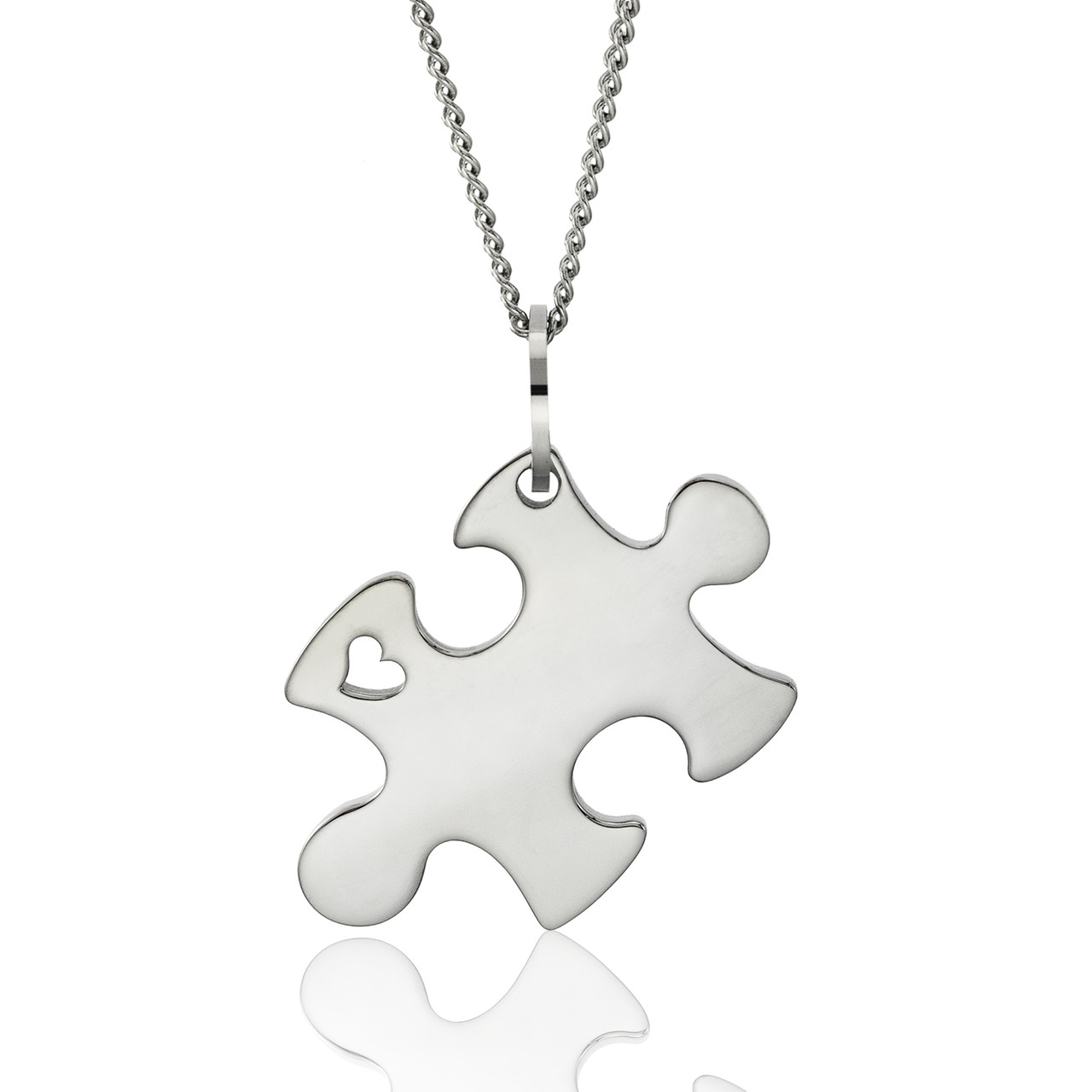 Autism Awareness Puzzle Piece Pendant Necklace