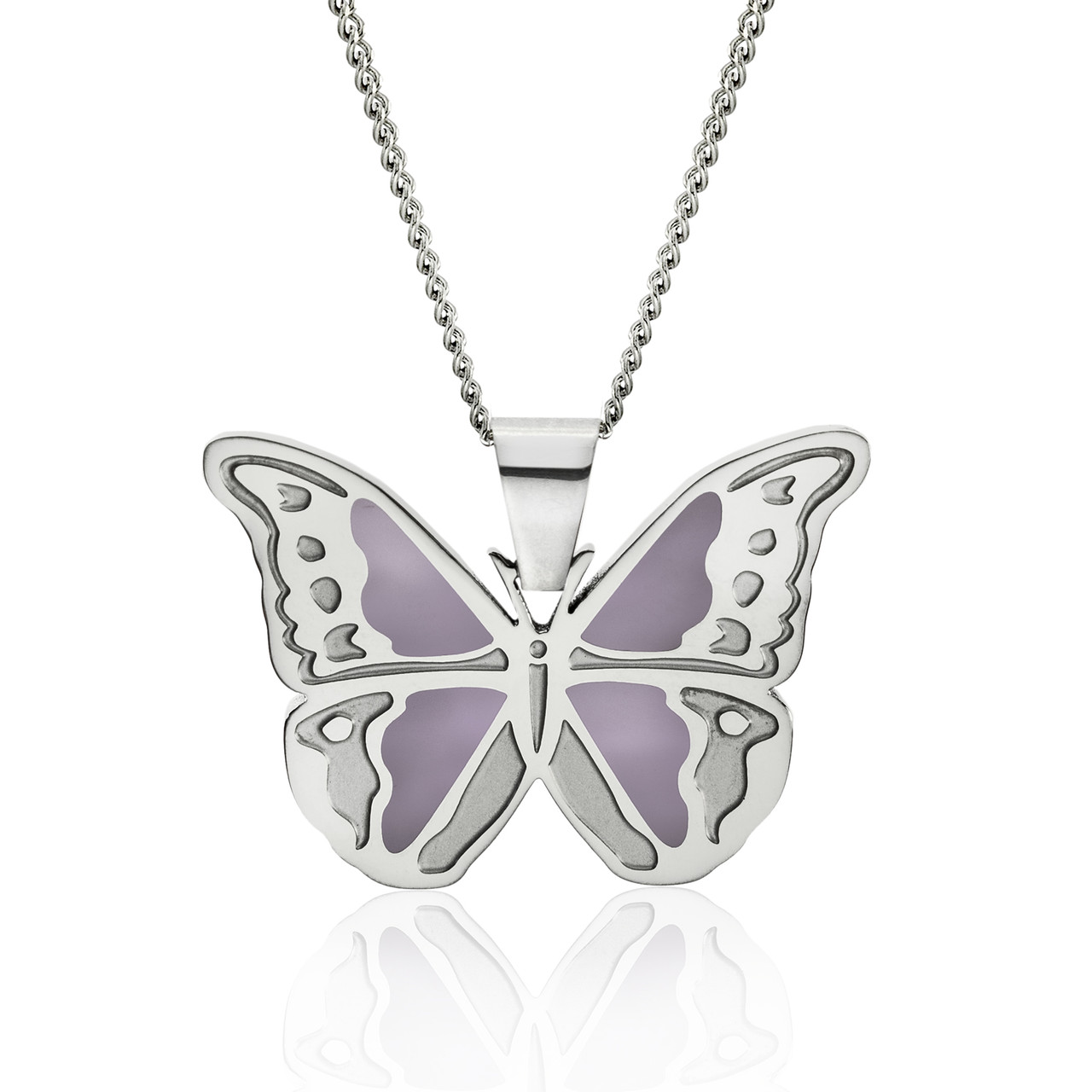 Butterfly Pendant Necklace Black Cord | eBay