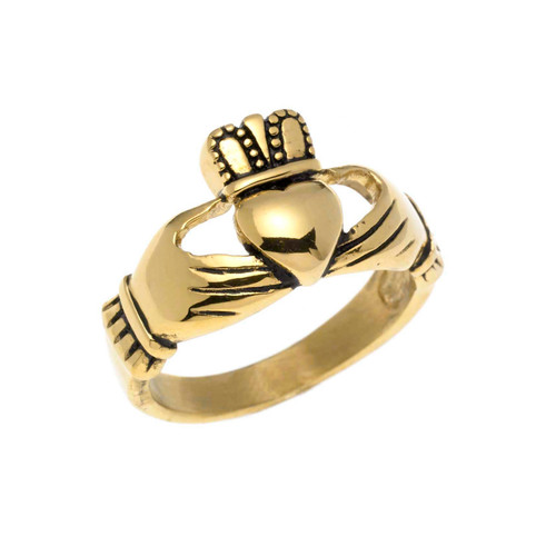 Small Gold Claddagh Ring