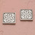 Stainless Steel Square Celtic Trinity Knot Stud Earrings