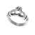 Small Steel Claddagh Ring
