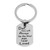 Personalized Stainless Steel Dog Tag Keychain for Dad - "Always Be The First Man I Ever Loved"