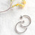 Stainless Steel Lucky Horseshoe Hoop Earrings in Black Enamel - Perfect Gift for Horse Lovers
