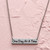 Inspirational "One Day At A Time" Stainless Steel Bar Pendant Necklace