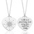 Life is a Journey Heart Shaped Compass Pendant Necklace. Give a special treat from the heart. This stainless steel heart shaped compass pendant necklace features a detailed engraving of a compass with a Cubic Zirconia stone on the front. On the other side is inscribed "Life is a Journey and only you hold the Map". This compass pendant  necklace is a perfect reminder to be fearless and take risks. No matter where you choose to wander, do it with conviction and determination. This makes the perfect gift for those who love exploring and wandering! - The pendant comes with an 18 inch chain with a 3 inch extender.