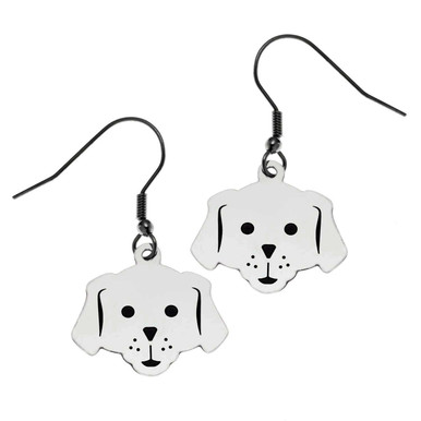 Dog Face Dangling Paws Fish Hook Earrings - Joyful Sentiments