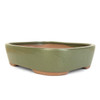 10" Round Corner Rectangle Bonsai Pot - Deep Green