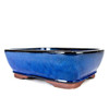 12" Rounded Rectangle Bonsai Pot - Blue