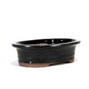 6" Flared Oval Pot - Black