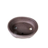 6" Unglazed Modern Oval Pot