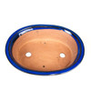 12" Flared Oval Pot - Blue