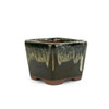 3" Square Cascade Mame Bonsai Pot - Midnight Ombre