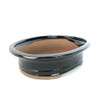 10.5" Flared Oval Pot - Black