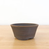 4.5" Unglazed Striped Shohin Pot by Mikel Edwards