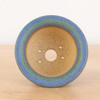  4" Blue Green Glazed Round Shohin Pot by Mikel Edwards