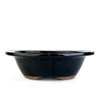 10" Wide Rim Oval Pot - Black