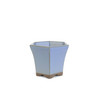3" Hexagon Cascade Mame Bonsai Pot - Periwinkle Blue