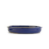 13" Oval Dish Bonsai Pot - Dark Blue