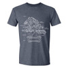 Bonsai Anatomy T-Shirt - Heather Navy
