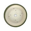 7.5" Green Glazed Round Bonsai Pot by Shane Cargilo