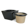 5.5" Self-Watering Planter - Black Square