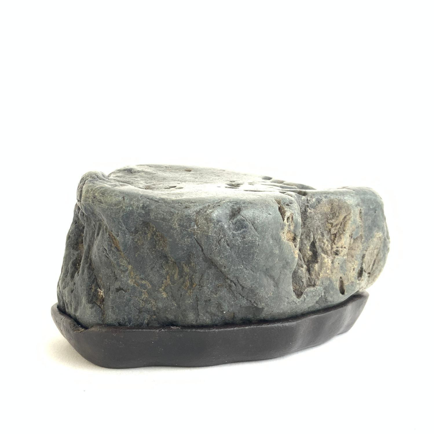 Japanese Suiseki - Dan-seki Japanese River Stone with Daiza (Small