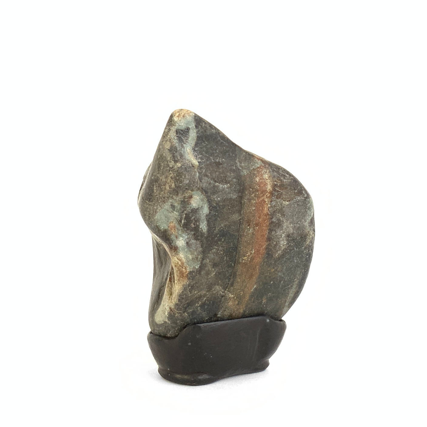 Japanese Suiseki - Japanese River Stone with Daiza - Eastern Leaf