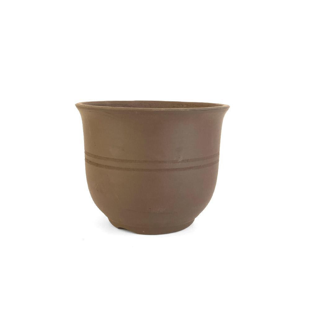 5" Unglazed Banded Tall Bowl Tokoname Bonsai Pot