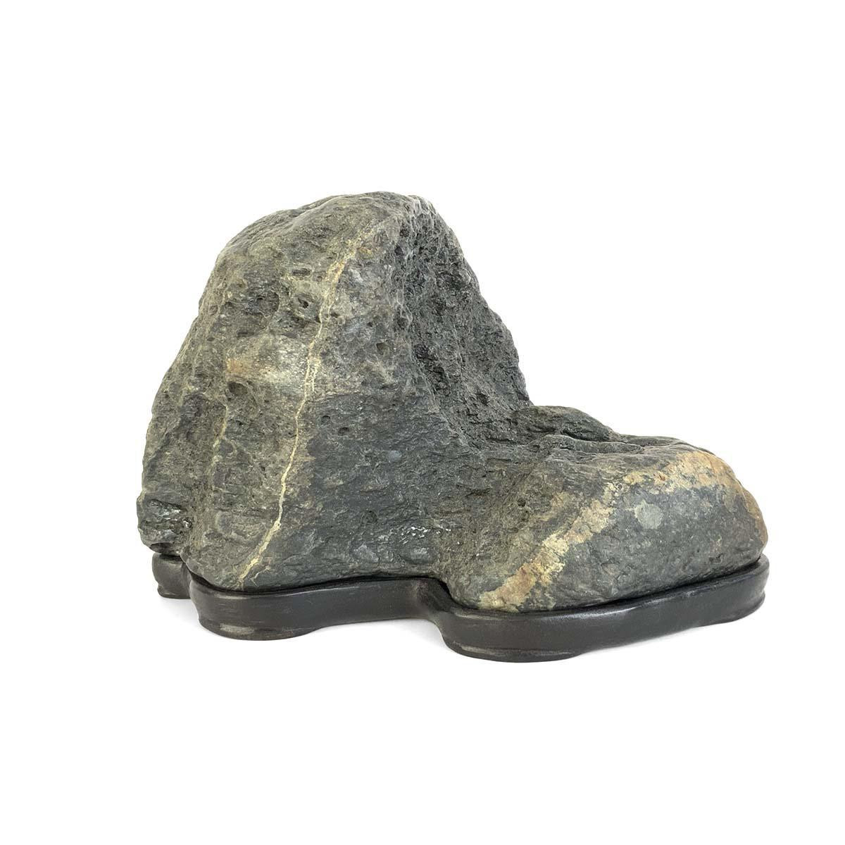 hisui.stone　4連 Japanese Suiseki - Kama River Stone Sudachi with Daiza (Sajigawa
