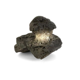 Japanese Suiseki - Cliffside Hut Stone - Eastern Leaf