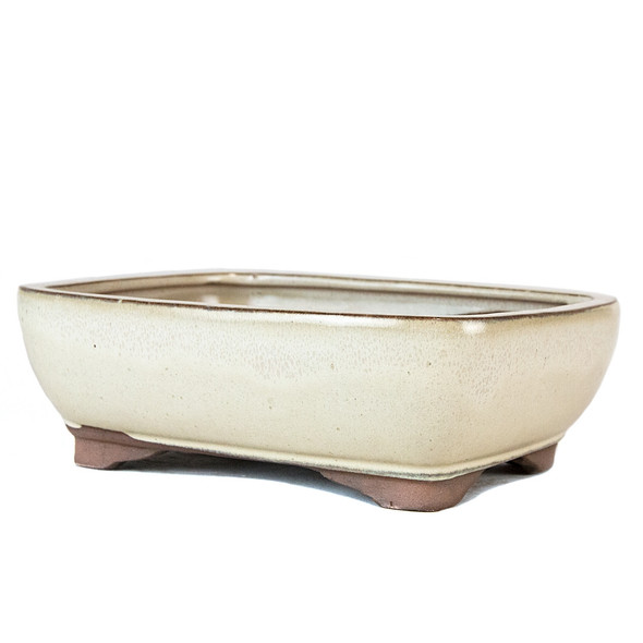  8.5" Rounded Rectangle Pot - Beige