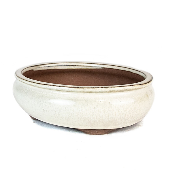  8.5" Oval Pot - Beige