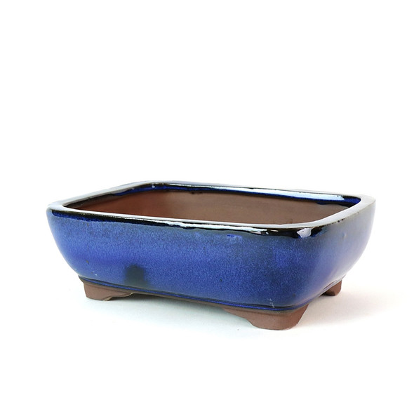 8.5" Rounded Rectangle Pot - Blue