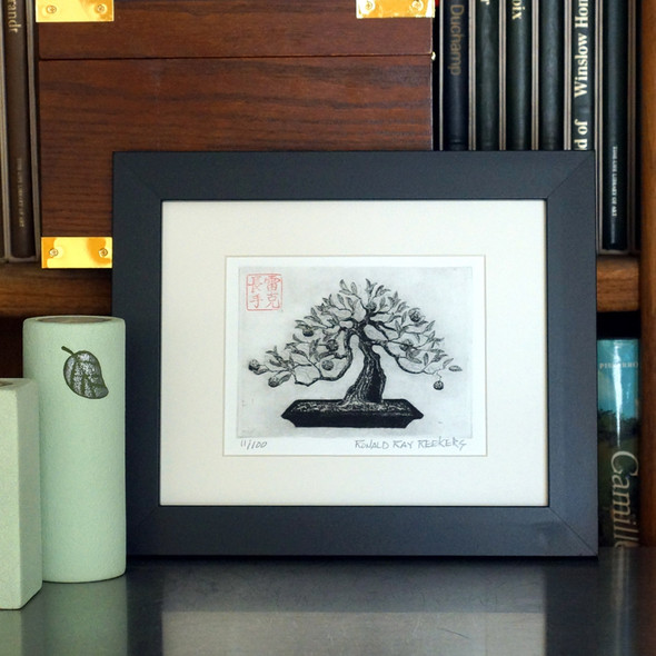 John's Orange Tree Etching by Ronald Ray Reekers