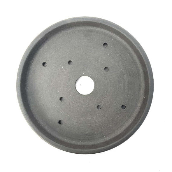 6.5" Unglazed Round Shallow Tray Style Bonsai Pot by Shane Cargilo